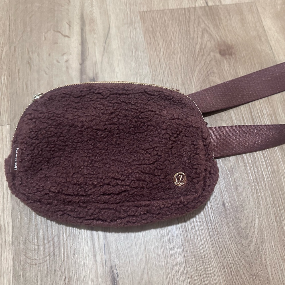 Brown Sherpa Crossbody Bag